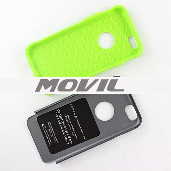 NP-2475 2 en 1 tpu    pc funda  para Apple iPhone 6-4